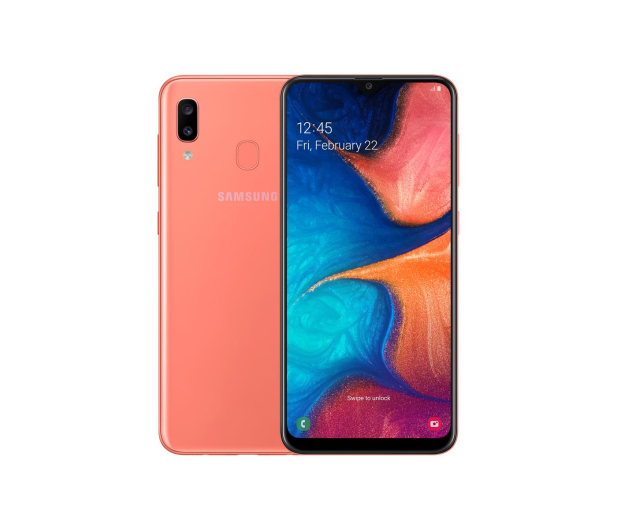 SAMSUNG Galaxy A20e Koralowy (A202F) - 496064 - zdjęcie